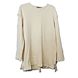 Free People Cream Tunic Top